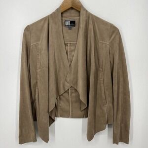 KUT‎ From The Kloth Faux Suede Jacket Women's Size XS Brown Open Front